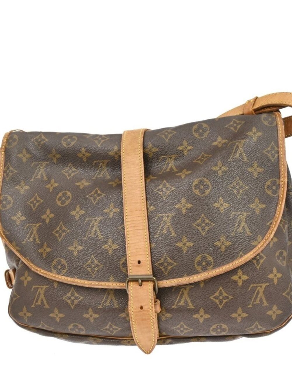 LOUIS VUITTON SAUMUR 35 SHOULDER BAG MONOGRAM M42254 AR0941 YQ06509 - Picture 2 of 13